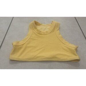 Stone Fox X Pacsun Recycled Active High Neck Top Size XS Yellow